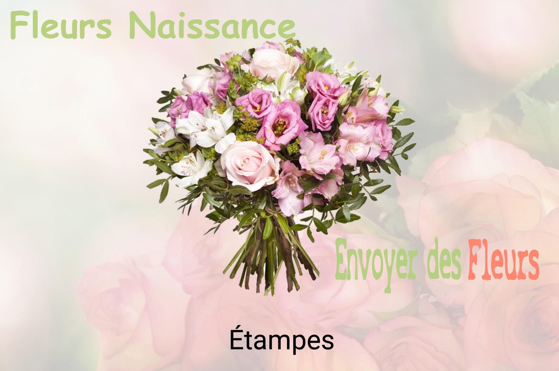 Bouquet de fleurs de naissance livré à Étampes